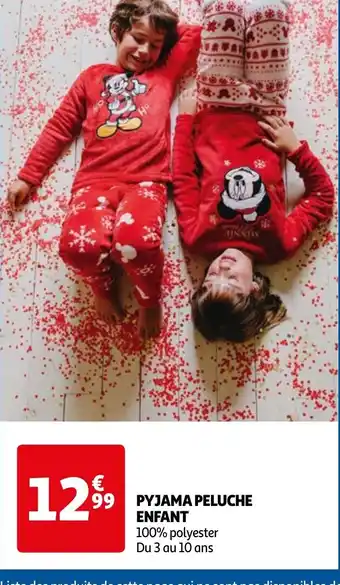Auchan PYJAMA PELUCHE ENFANT offre