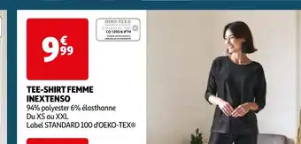 Auchan TEE-SHIRT FEMME INEXTENSO offre