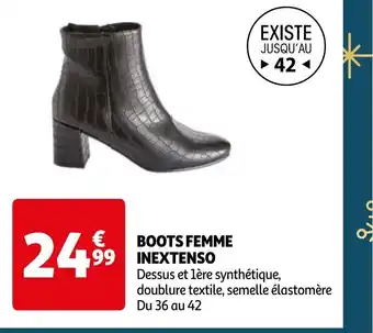 Auchan BOOTS FEMME INEXTENSO offre