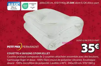 JYSK COUETTE 4 SAISONS STORFJELLET offre