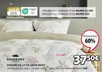JYSK PARURE DE LIT EN SATIN BERIT offre