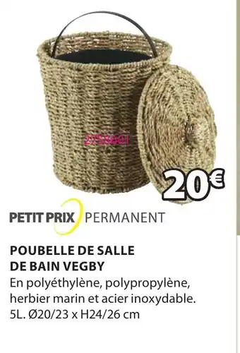 JYSK POUBELLE DE SALLE DE BAIN VEGBY offre
