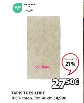 JYSK TAPIS TUESILDRE offre