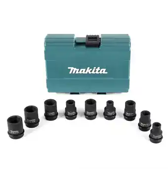 Brico Cash Coffret 9 douilles makita b-66232 pour boulonneuses à choc 1/2 offre
