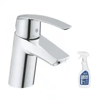 Brico Cash Mitigeur lavabo grohe quickfix start taille s chromé + nettoyant grohclean offre