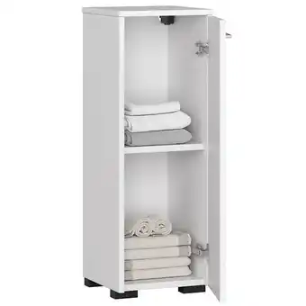 Bricorama Mareiki - armoire colonne de salle de bain 82x30x30cm - armoire toilette - meuble salle de bain - 1 porte - blanc offre