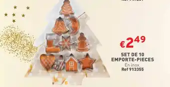 Trafic SET DE 10 EMPORTE-PIECES offre