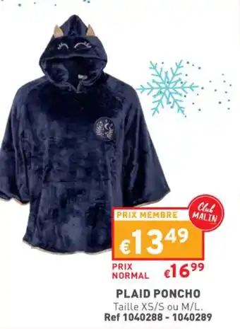 Trafic PLAID PONCHO offre