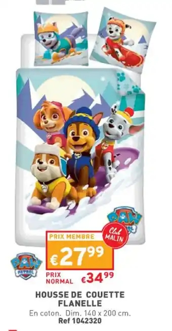 Trafic HOUSSE DE COUETTE FLANELLE offre