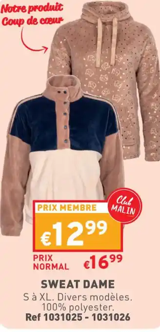 Trafic SWEAT DAME offre