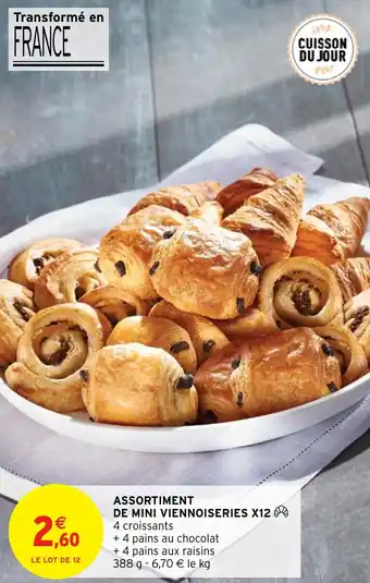 Intermarché Hyper ASSORTIMENT DE MINI VIENNOISERIES X12 offre