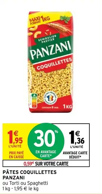 Intermarché Hyper PÂTES COQUILLETTES PANZANI offre