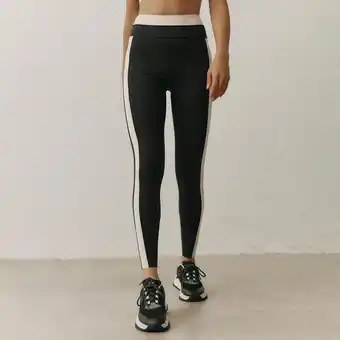 Decathlon Legging de sport yinyang 7/8 pour femmes black limba offre