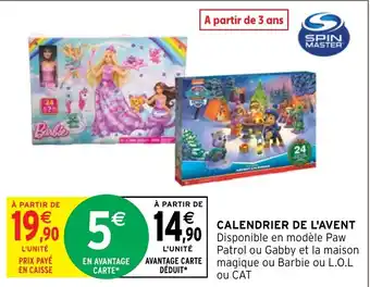 CALENDRIER DE L'AVENT