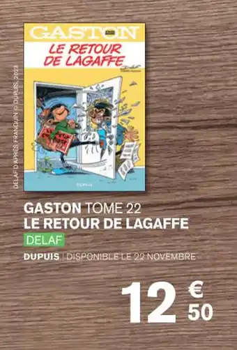 GASTON LE RETOUR DE LAGAFFE DELAF