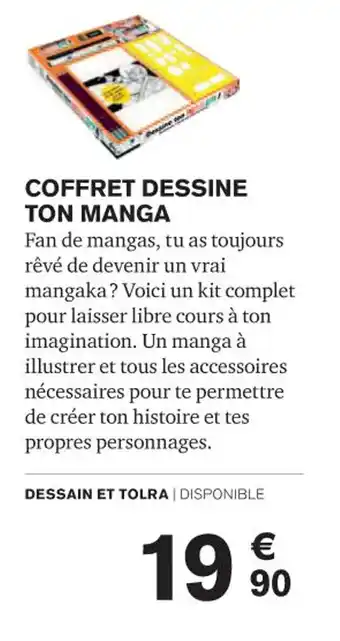 Carrefour COFFRET DESSINE TON MANGA offre