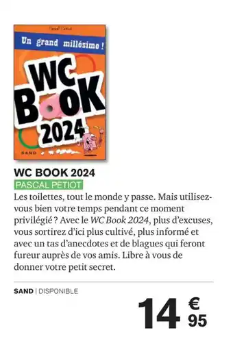 Carrefour WC BOOK 2024 PASCAL PETIOT offre