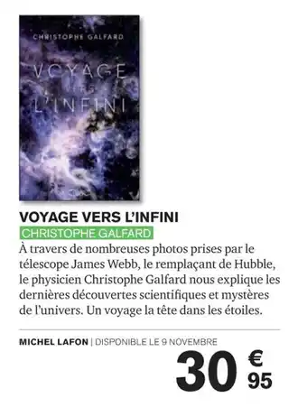 VOYAGE VERS L'INFINI CHRISTOPHE PHE GALFARD