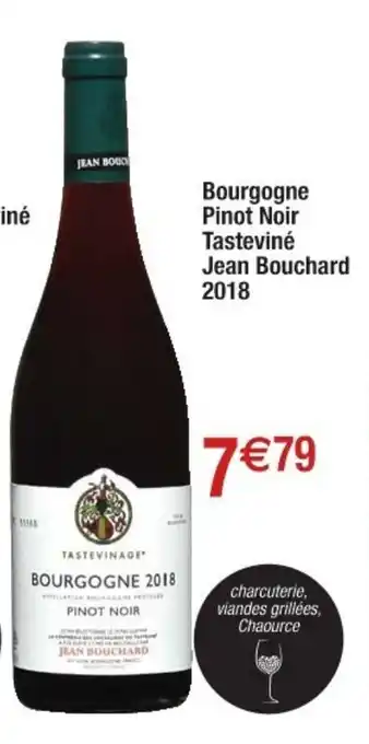 Cora x Carrefour Bourgogne Pinot Noir Tasteviné Jean Bouchard offre
