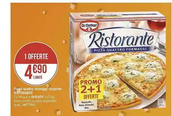Casino Supermarchés Pizza Quattro Formaggi Surgelée Ristorante offre