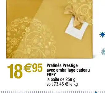 Migros Pralinés Prestige avec emballage cadeau FREY offre