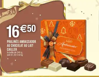 Migros PRALINÉS AMBASSADOR AU CHOCOLAT AU LAIT CAILLER offre