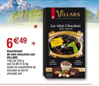 Migros Assortiment de mini chocolats noir VILLARS offre