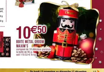BOITE MÉTAL GROOM
