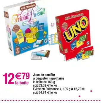 Migros Jeux de société à déguster napolitains offre