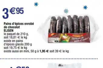 Migros Pains d'épices enrobé de chocolat ELISEN offre