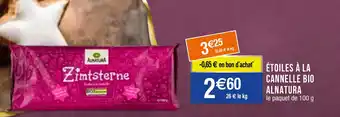 Migros ÉTOILES À LA CANNELLE BIO ALNATURA offre