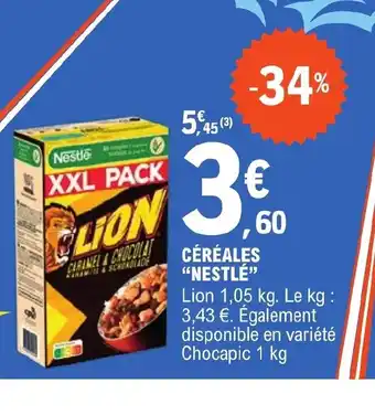 E.Leclerc CÉRÉALES "NESTLÉ" offre