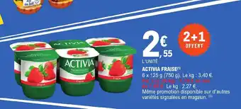 E.Leclerc ACTIVIA FRAISE offre