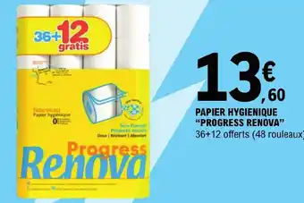 E.Leclerc PAPIER HYGIENIQUE "PROGRESS RENOVA offre