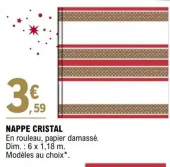 E.Leclerc NAPPE CRISTAL offre