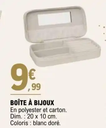 E.Leclerc BOÎTE À BIJOUX offre