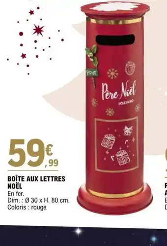 E.Leclerc BOÎTE AUX LETTRES NOËL offre