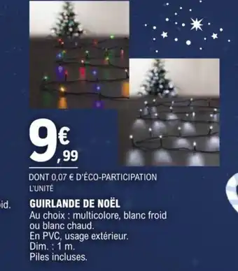 E.Leclerc GUIRLANDE DE NOËL offre