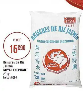 Casino Supermarchés Brisures De Riz Jasmin Royal éléphant offre