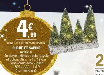 BÛCHE ET SAPINS