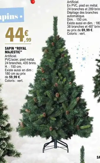 E.Leclerc SAPIN "ROYAL MAJESTIC" offre