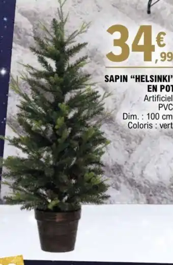 E.Leclerc SAPIN "HELSINKI" EN POT offre
