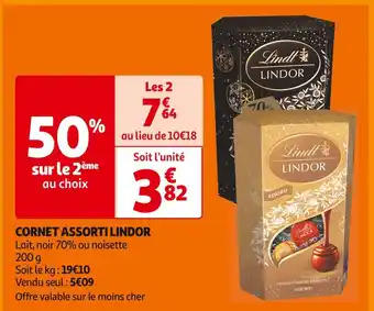 Lindor cornet assorti