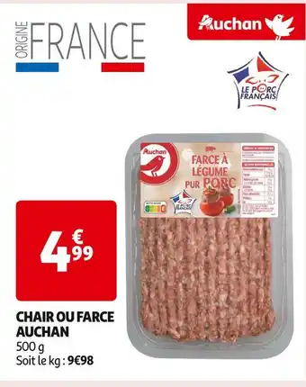 Auchan Supermarché Auchan chair ou farce offre