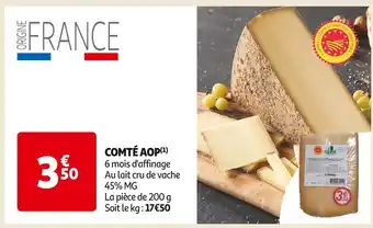 Auchan Supermarché Comté aop offre