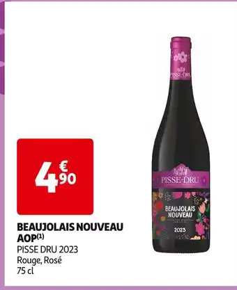 Auchan Supermarché Beaujolais nouveau aop offre