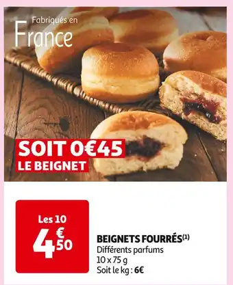 Auchan Supermarché Beignets fourrés offre