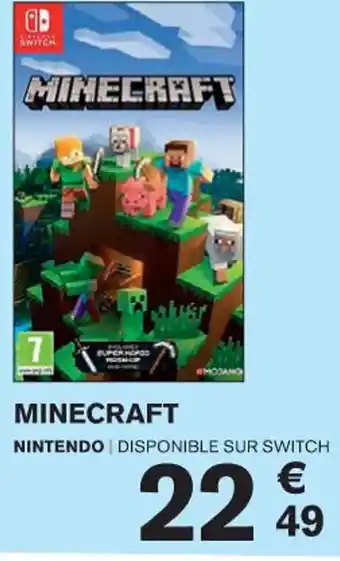 Carrefour MINECRAFT NINTENDO DISPONIBLE SUR SWITCH offre
