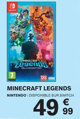 Carrefour MINECRAFT LEGENDS NINTENDO DISPONIBLE SUR SWITCH offre