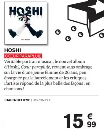 Carrefour HOSHI CŒUR PARAPLUIE offre